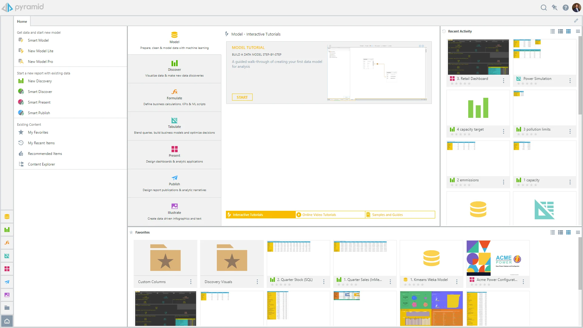 screenshot of Pyramid Decision Intelligence Platform
